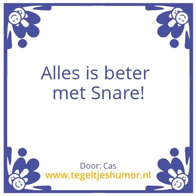 Tegeltje: Snare