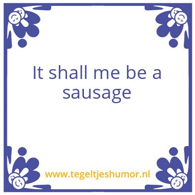 Tegeltje: wors