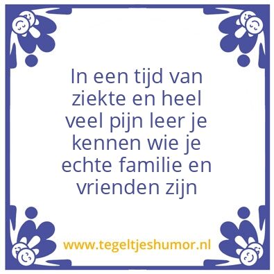 Tegeltje: Echte vrienden
