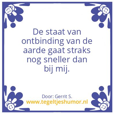 Tegeltje: Ik ben Gerrit.