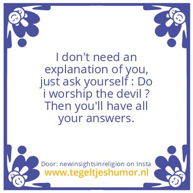 Tegeltje: YOU are the lost sheep !