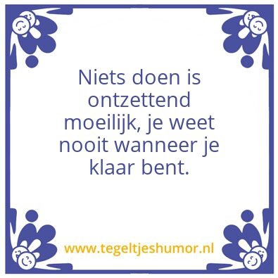 Tegeltje: Pensioen 3