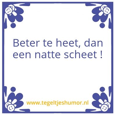 Tegeltje: warm gevoel