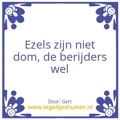 Tegeltje: Dieren