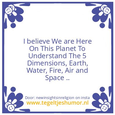 Tegeltje: Now You Know