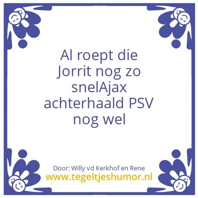 Tegeltje: Ajax