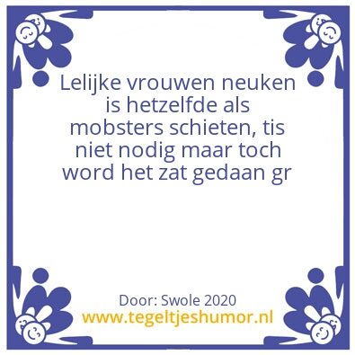 Tegeltje: Swole