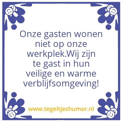 Tegeltje: Welkom