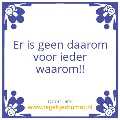 Tegeltje: Waarheid.
