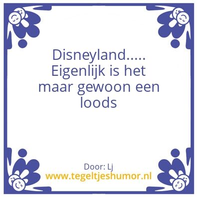 Tegeltje: Disney
