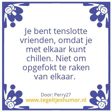 Tegeltje: Vrienden