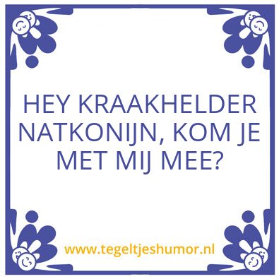 Tegeltje: Hoi