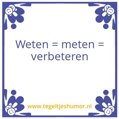 Tegeltje: Weten