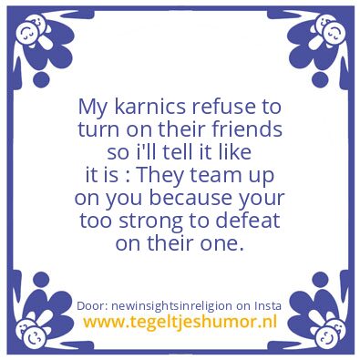 Tegeltje: Now i know