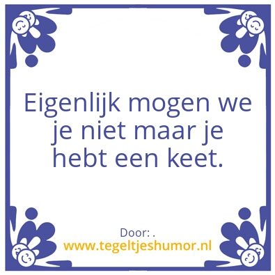 Tegeltje: .