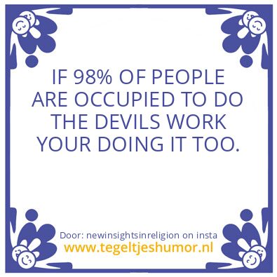 Tegeltje: to hurt others