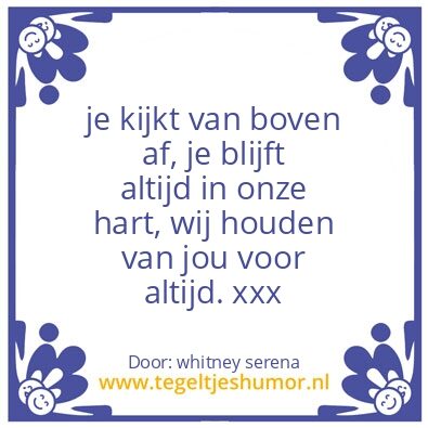 Tegeltje: mam