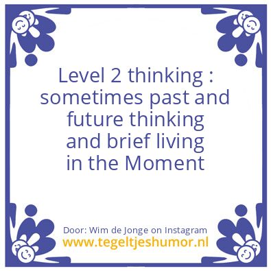 Tegeltje: Level 2 thinking