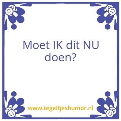 Tegeltje: ALK
