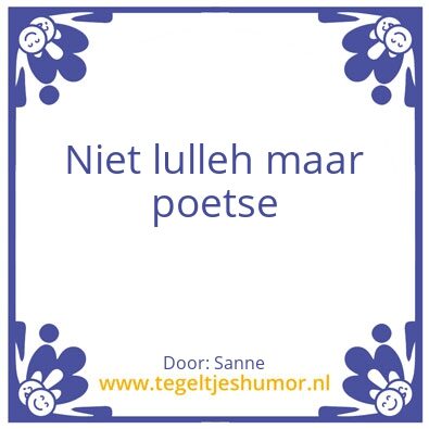 Tegeltje: Tegel Theater de Stoep