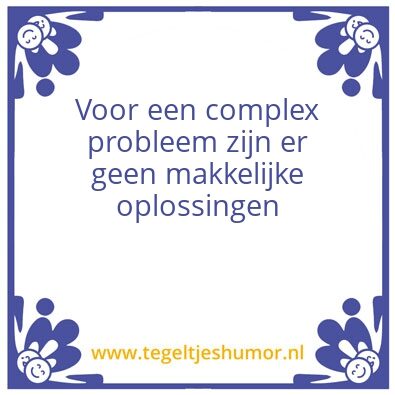 Tegeltje: Moeilijk