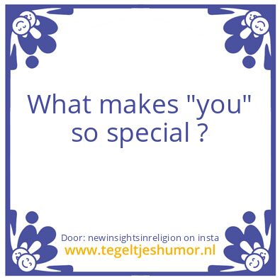 Tegeltje: You !