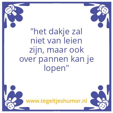 Tegeltje: coconhumor