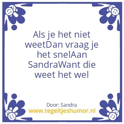 Tegeltje: San wijsheden