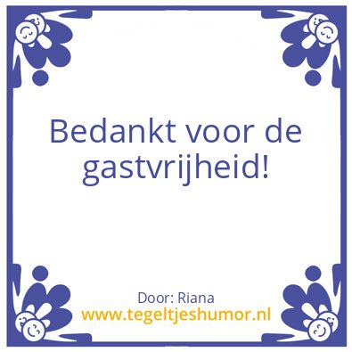 Tegeltje: … geen naam