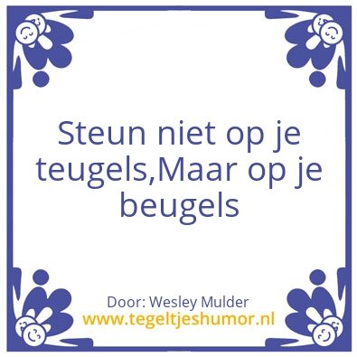 Tegeltje: Mulderstyle