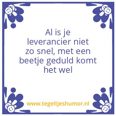 Tegeltje: tegel
