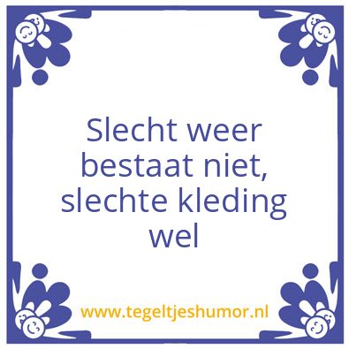 Tegeltje: Weer