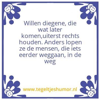 Tegeltje: Ambtenaren verkeersles