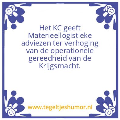 Tegeltje: missie