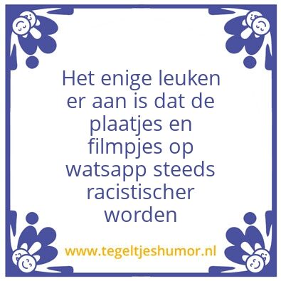Tegeltje: Whatsapp