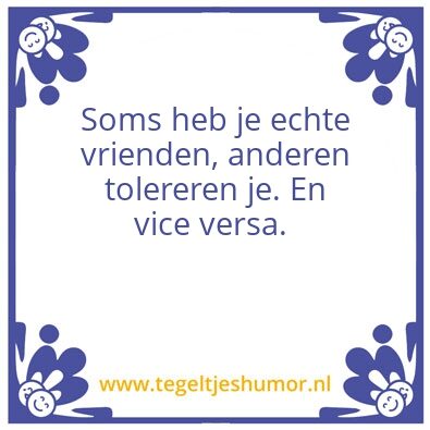 Tegeltje: Soms