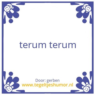 Tegeltje: dirk 1