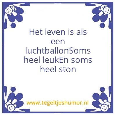 Tegeltje: Ballon