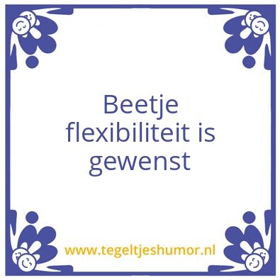 Tegeltje: Geven en nemen