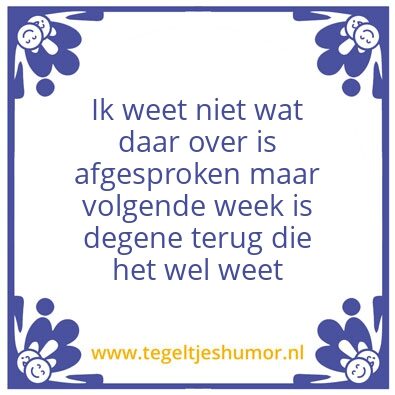 Tegeltje: Tegeltje