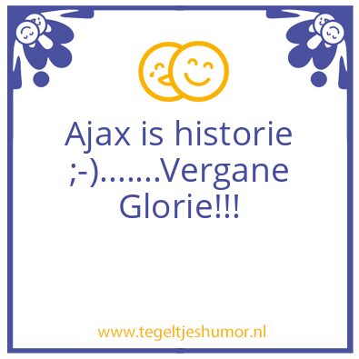 Tegeltje: Ajaks