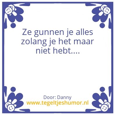 Tegeltje: Tegel
