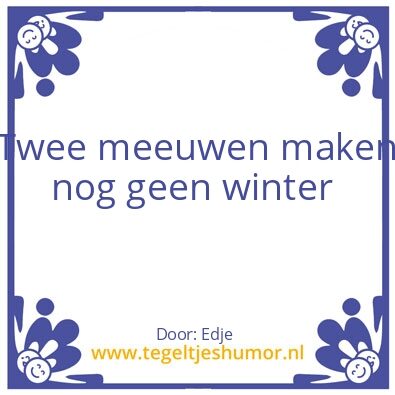 Tegeltje: Onzin
