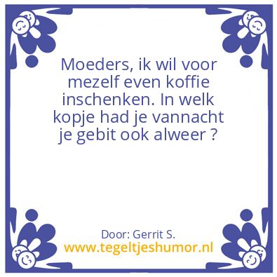 Tegeltje: Ik ben Gerrit.