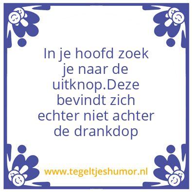 Tegeltje: drank2