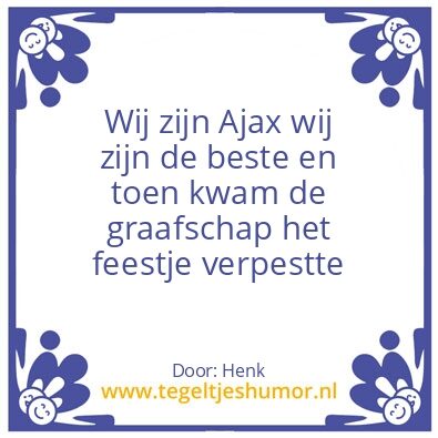 Tegeltje: Ajax