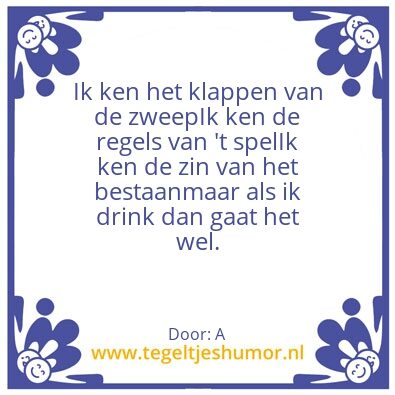 Tegeltje: A