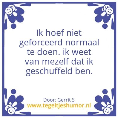 Tegeltje: Ik ben Gerrit