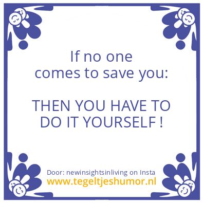 Tegeltje: Focus on your happiness first