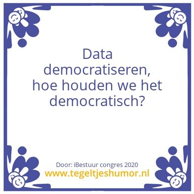Tegeltje: iBestuur congres 2020